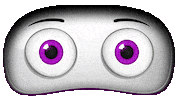 YOTELPorto eyes wink robot purple Sticker