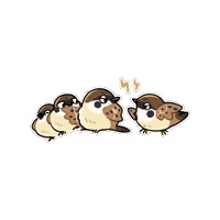 Eurasian Tree Sparrow 鳥 Sticker
