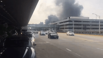 Large Billows of Smoke Seen Over O'Hare International Airport