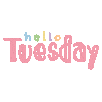 Tuesday Morning Hello Sticker