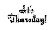 Its Thursday Sticker by OpticalArtInc.