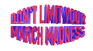 march madness sports animated text for tomi Sticker