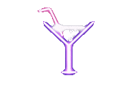 yuruneon drink neon bar alcohol Sticker