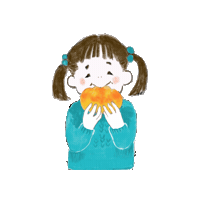 28fb7aae6d7846a2930ef78a68ae68 girl yummy bread yokoyoko Sticker