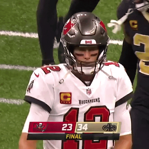 Tom Brady Nfl GIF by New Orleans Saints