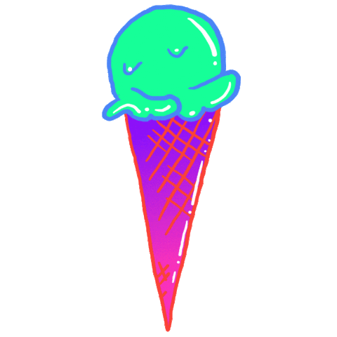 ItsLotteZ giphyupload cool icecream lick Sticker