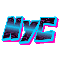 Flashing New York Sticker by AIRVOID