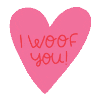 Dog Love Sticker by Isabel Serna