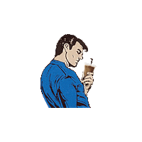 Hey Girl Drinking Sticker by H Mart