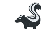 emojivid animals emoji emojivid skunk Sticker