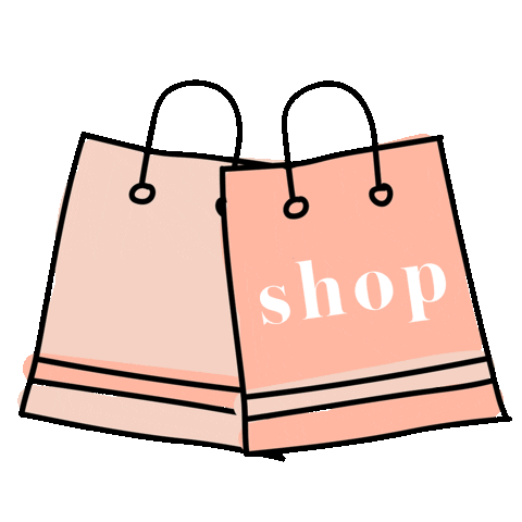 shop bag Sticker by Cupcakes and Cashmere