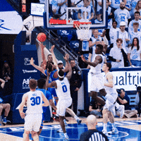Byu Basketball Block GIF by BYU Cougars