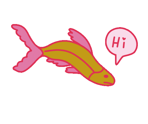 Pink Hello Sticker
