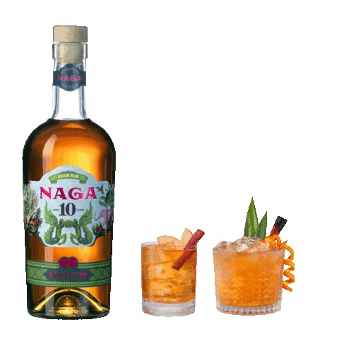 NagaRum giphyupload drink cocktail rum Sticker