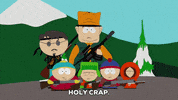 scared eric cartman GIF by South Park 
