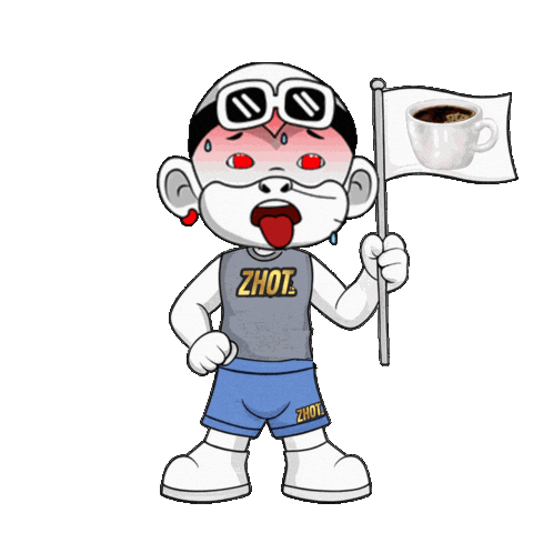 Sweating Cup Of Coffee Sticker by Zhot