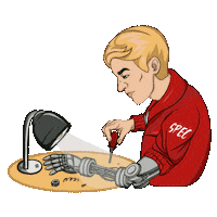 Recovery Cyborg Sticker by Spectral Ai