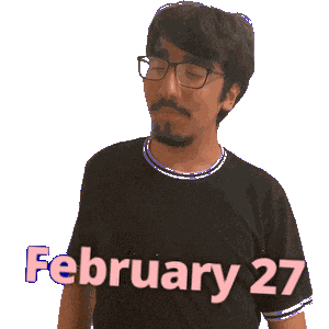 February 27 Sticker