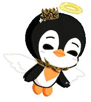 Angel Penguin Sticker