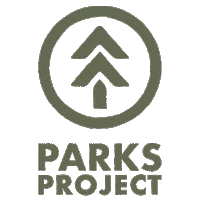 parksproject logo brand tree hiking Sticker
