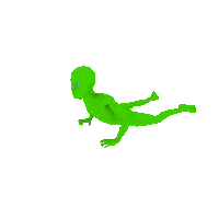 neeko test 3d alien death Sticker