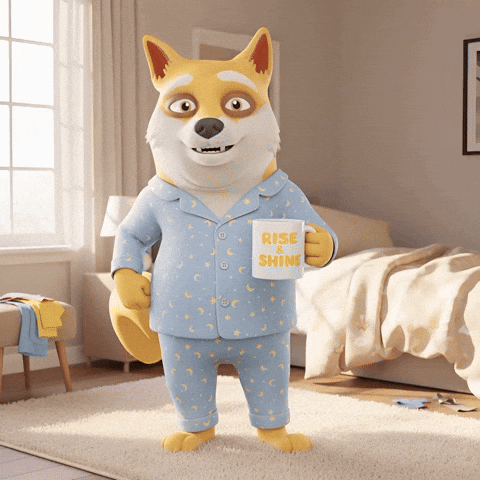 Happy Good Morning GIF by Doge Pound