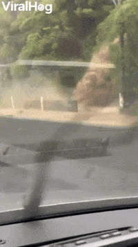 Burst Half Pipe Causes Flooding On Road