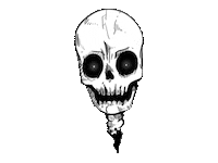 eLynch_ skeleton serrrgom Sticker