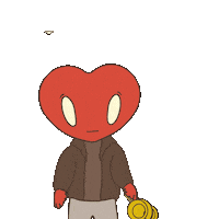 Heart W Sticker by LT3 Creations