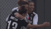 Womens Football Hug GIF by JuventusFC
