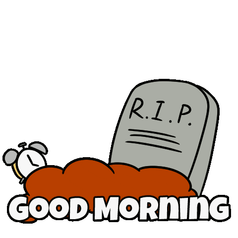 Good Morning Yawn Sticker by Christophers Genie