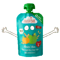 fruchtbarewelt bio hallo recycling winken Sticker