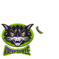 Cat Wink Sticker by Kreepsville666