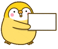 Anduony penguin yellow feet board Sticker