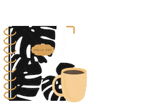 helloday dance dancing coffee black and white Sticker