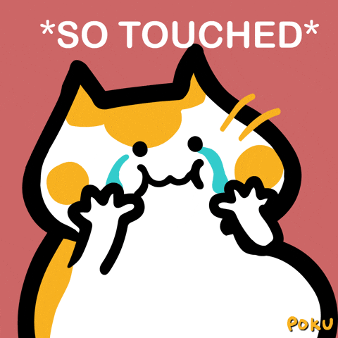 Thank You So Much Love GIF by Poku Meow