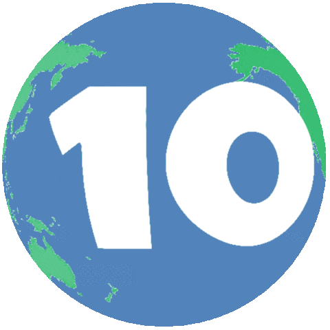 World Globe Sticker by Sacramento Top 10