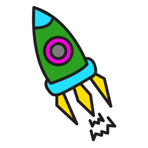 Space Rocket Sticker by Talking tom