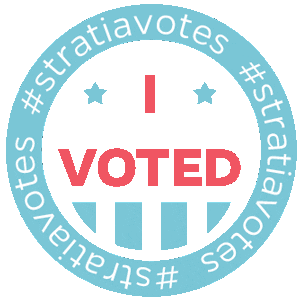 I Voted Sticker by Stratia