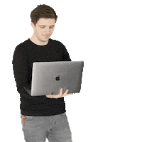 Laptop Working Sticker by Brulee Design