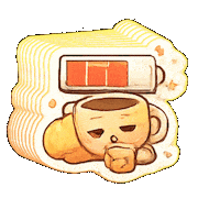 Tired Locked In Sticker by Flowpio