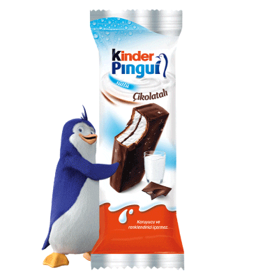 KinderTurkey giphyupload kinder cikolata pingui Sticker