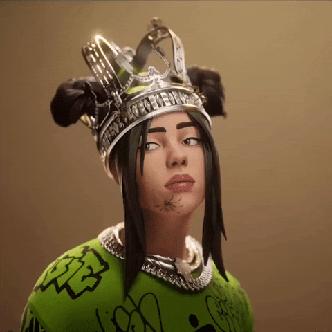 Billie Eilish Queen GIF by GIPHY Gaming