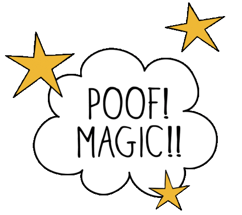 Stars Magic Sticker by themomemans