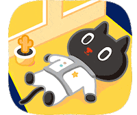 Kuroro_official cat night sleep crash GIF