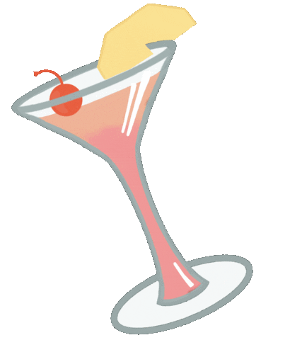 Cocktail Martini Sticker by equityben