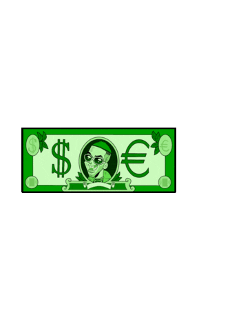 sfera ebbasta money Sticker