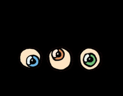 ugears giphygifmaker eyes aesthetic spooky GIF