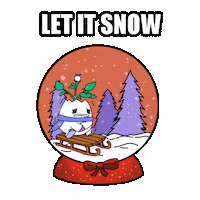 Sledding Merry Christmas Sticker by Magic Eden