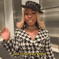 trwlsh tea tea time teatime yung miami GIF